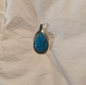 Turquoise & Silver slide